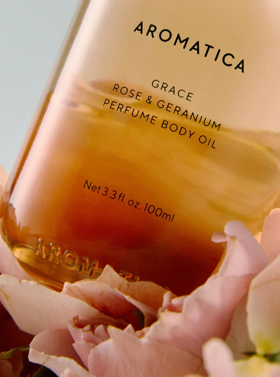 Óleo Corporal Perfumado Grace Rosa & Gerânio 100ml