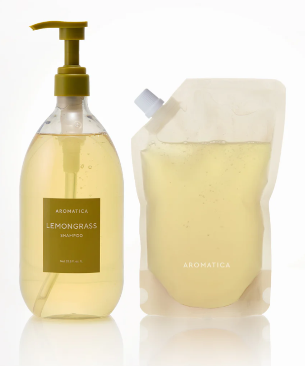 Shampoo para Tratamento da Queda de Cabelo com Capim-Limão 1L & Refil 500ml