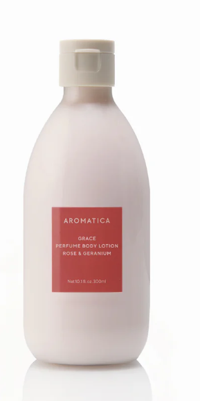 Loção Corporal Perfumada Grace Rosa & Gerânio 300ml**