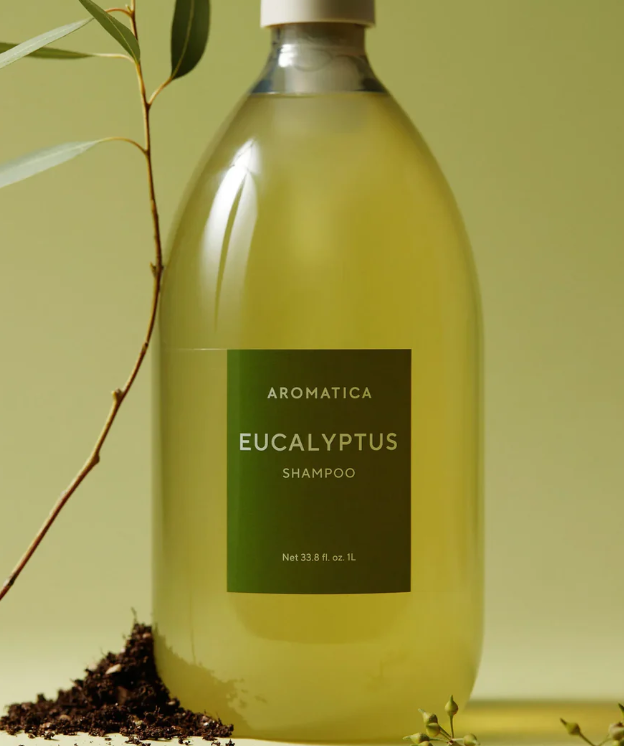 Shampoo de Cuidados contra Queda de Cabelo de Eucalipto 1L e Refil 500ml