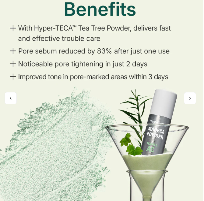 Pó para Tratamento da Acne com Tea Tree Madeca – 6 g