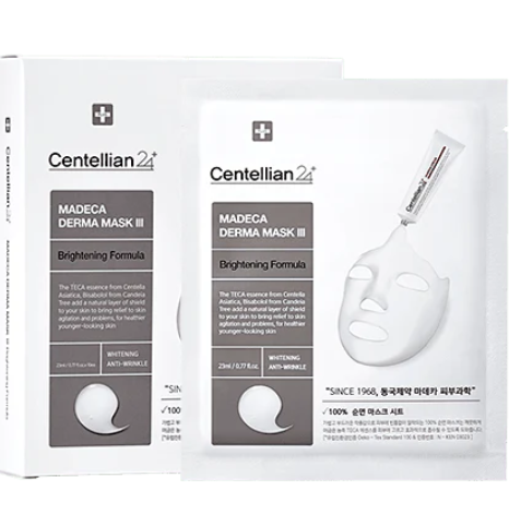 Máscara Facial Madeca Derma Mask III Fórmula Iluminadora – 23 ml (10 Unidades)