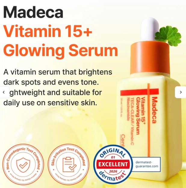 Sérum Iluminador com Vitamina 15+ Madeca – 30 ml