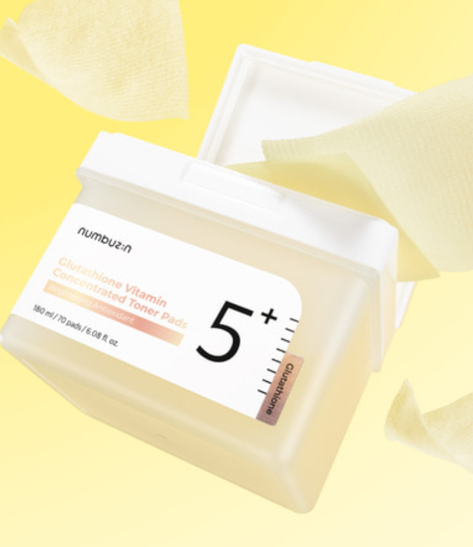 5 Pads de Glutationa C para Marcas e Manchas – 70 Pads